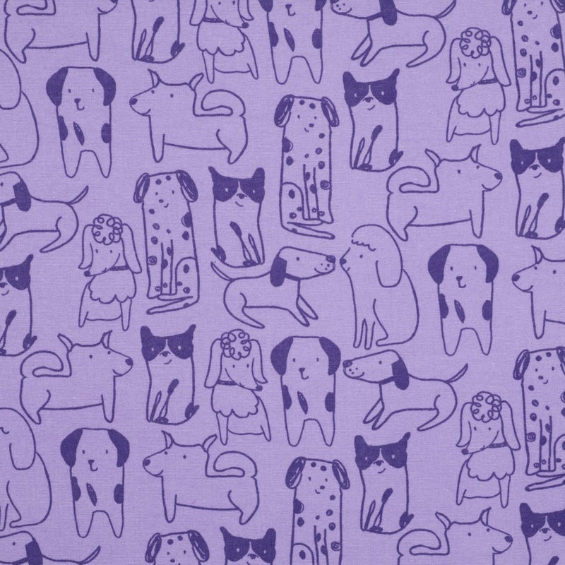 Flanelli koirat, violetti